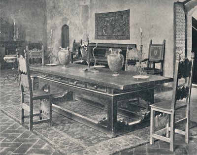 आंतरिक, पलाज़ो दावानती - 15 वीं शताब्दी की तालिका में पर्मा या मोडेना जिले से, 1928 द्वारा अज्ञात