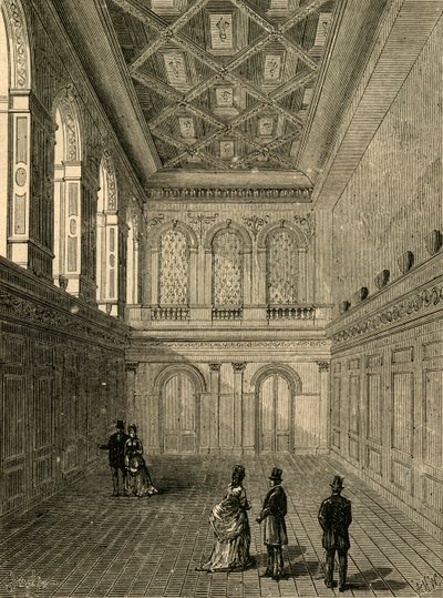 इंटीरियर ऑफ़ हैबरडैशर्स हॉल, 1876, 1897। द्वारा अज्ञात