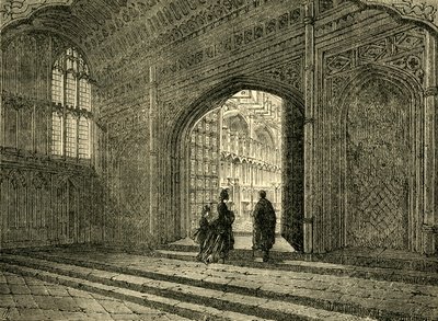 हेनरी VII. चैपल का इंटीरियर, 1881। द्वारा अज्ञात