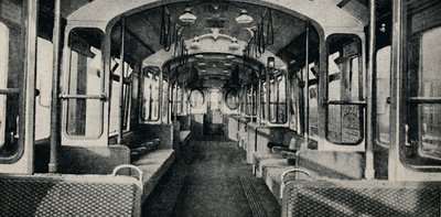 नवीनतम प्रकार का ट्यूब कोच का इंटीरियर, 1926 द्वारा अज्ञात