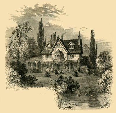आइवी कॉटेज, हाईगेट, 1825, सी 1876। द्वारा अज्ञात
