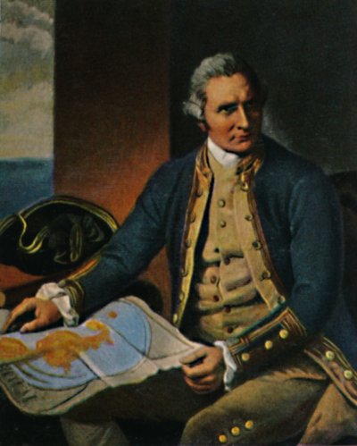 जेम्स कुक 1728-1779। - डांस, 1934 द्वारा पेंटिंग के बाद उत्कीर्णन। द्वारा अज्ञात