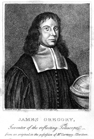 जेम्स ग्रेगरी, स्कॉटिश गणितज्ञ, c 1670 द्वारा अज्ञात