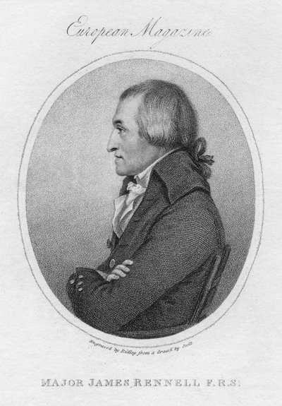 जेम्स रेनेल, ब्रिटिश भूगोलवेत्ता, 1802 द्वारा अज्ञात