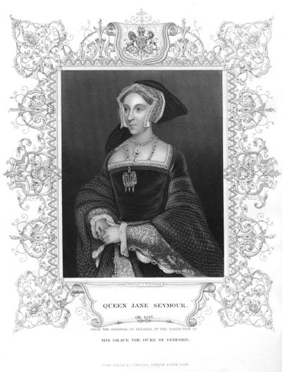 जेन सीमोर, हेनरी VIII की तीसरी पत्नी, c1536, 19 वीं शताब्दी द्वारा अज्ञात