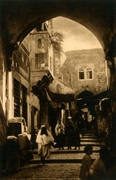 जर्सुलेम - डेविड स्ट्रीट, c1918-c1939। द्वारा अज्ञात