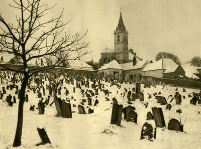 यहूदी कब्रिस्तान, मैटर्सबर्ग, बर्गेनलैंड, ऑस्ट्रिया, c1935। द्वारा अज्ञात