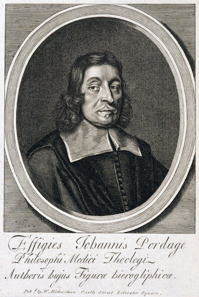 जॉन पोर्डेज, अंग्रेजी रेक्टर, ज्योतिषी और रहस्यवादी, c 1670s द्वारा अज्ञात