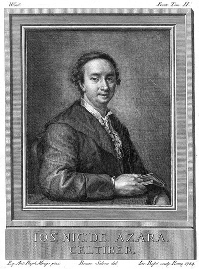 जोस निकोलस डी अज़ारा 1731-1804, स्पेनिश राजनयिक और कला और साहित्य के संरक्षक, 1784 द्वारा अज्ञात