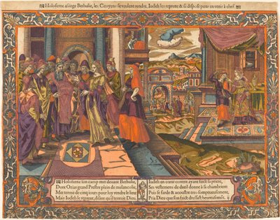 जूडिथ होलोफर्नेस के शिविर में जाती है, सी. 1575. द्वारा अज्ञात