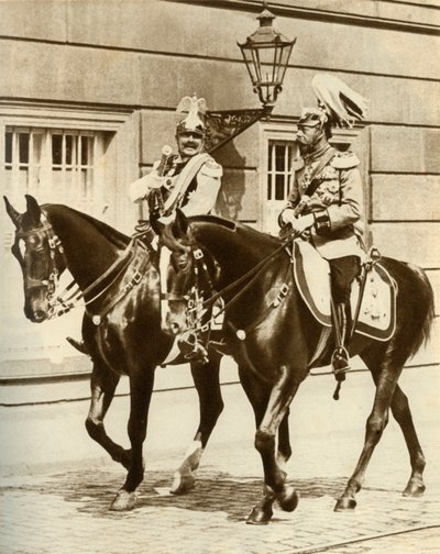 बर्लिन, जर्मनी, 1911, 1935 में कैसर विल्हेम द्वितीय और किंग जॉर्ज पंचम। द्वारा अज्ञात