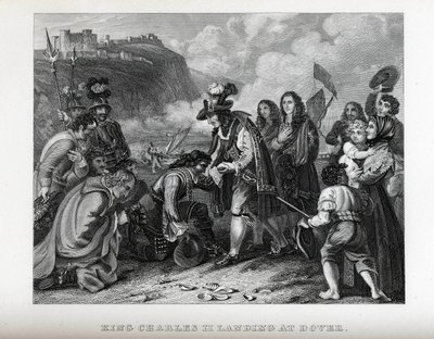 1882 में डोवर में किंग चार्ल्स II उतरे द्वारा अज्ञात