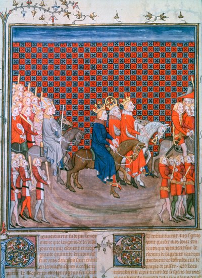 राजा चार्ल्स IV, पेरिस में प्रवेश करते हुए, 1375-1379 द्वारा अज्ञात