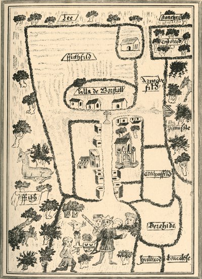 1908 के बोरस्टल ब्रिल में किंग एडवर्ड द कन्फेसर्स पैलेस द्वारा अज्ञात