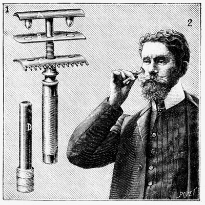 बदली ब्लेड के साथ किंग गिल्लेट्स सुरक्षा रेजर, 1905 द्वारा अज्ञात