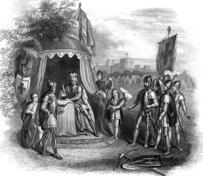 किंग जॉन ने मैग्ना कार्टा, रनराइड, सरे, 1215 पर हस्ताक्षर किए द्वारा अज्ञात