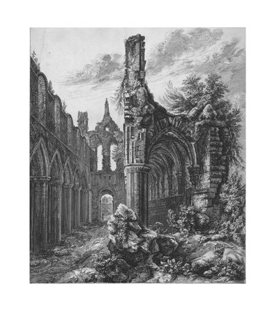 किर्कस्टाल ऐबी, यॉर्कशायर, 1823। द्वारा अज्ञात