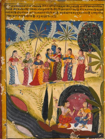 कृष्णा और गोपियों, सी। 1660। द्वारा अज्ञात