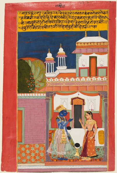 रसिकप्रिया से कृष्ण और राधा विचित्रवीर्य, सी। 1680। द्वारा अज्ञात
