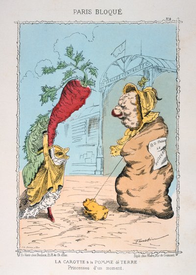 गाजर और आलू, 1870-1871 द्वारा अज्ञात