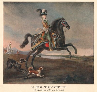 क्वीन मैरी एंटोनेट, 1783। द्वारा अज्ञात
