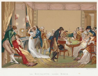 ला बुइलोटे, फ्रांस, c1804-1814 खेलने वाली महिला और सज्जन द्वारा अज्ञात