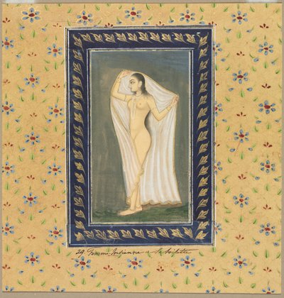 एक स्नान के बाद लेडी, 1700s। द्वारा अज्ञात