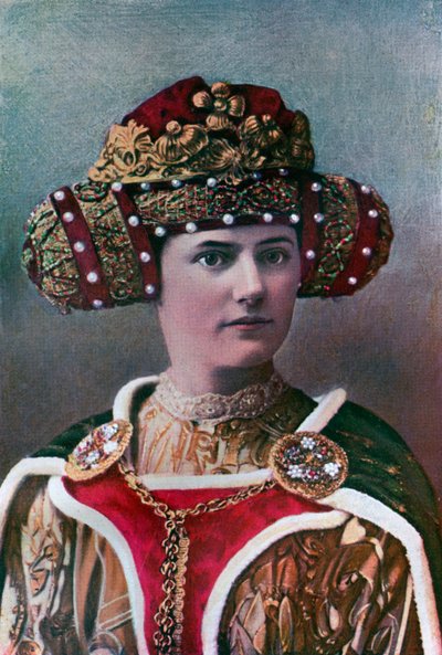 लेडिस हेडड्रेस, 14 वीं शताब्दी, 1910 द्वारा अज्ञात