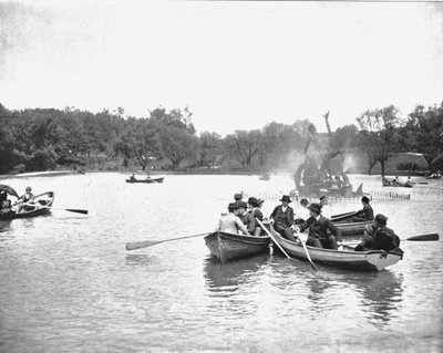 वेड पार्क, क्लीवलैंड, ओहियो, संयुक्त राज्य अमेरिका में झील, c1900। द्वारा अज्ञात