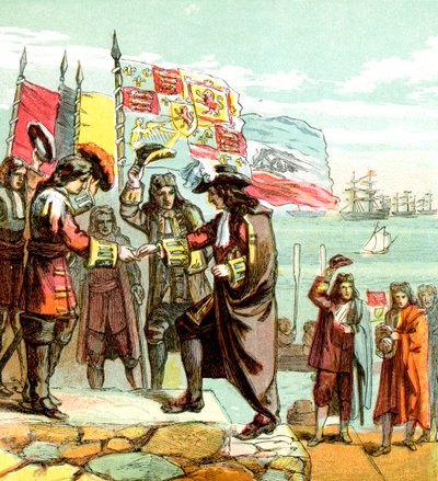 विलियम ऑरेंज की लैंडिंग, 1688 c1850s द्वारा अज्ञात