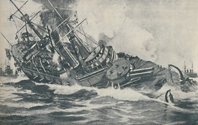 अंतिम क्षणों की डूबती हुई लड़ाई एचएमएस विक्टोरिया, 1893, 1937 द्वारा अज्ञात