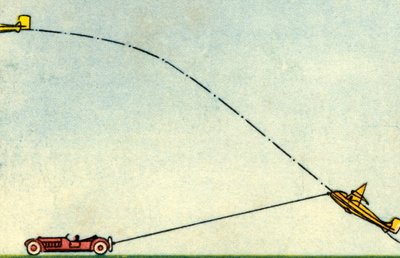 ग्लाइडर का प्रक्षेपण, 1932। द्वारा अज्ञात