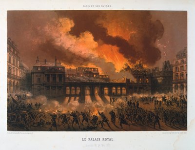 रॉयल पैलेस, पेरिस कम्यून, 24 मई 1871 द्वारा अज्ञात
