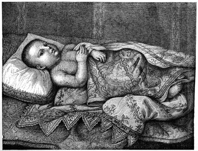 लियोपोल्डो डे मेडिसी 1617-1675 अपने पालने में, 1882 द्वारा अज्ञात