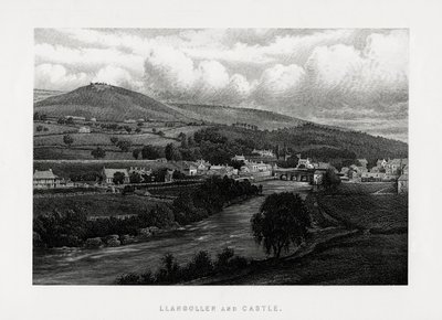 ललंगोलेन और महल, डेन्बीशायर, उत्तर वेल्स, 1896 द्वारा अज्ञात