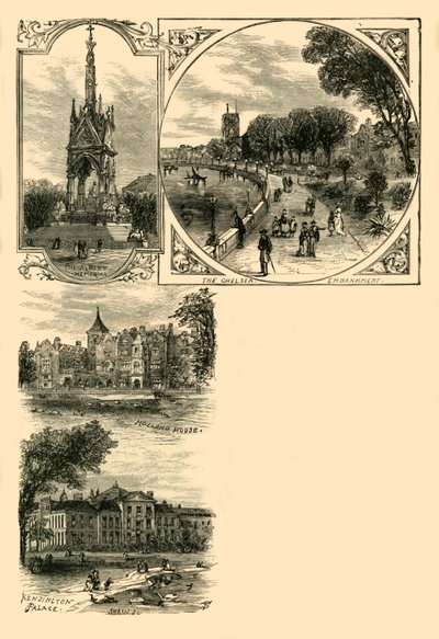 लंडन। पश्चिमी उपनगर, c1876। द्वारा अज्ञात