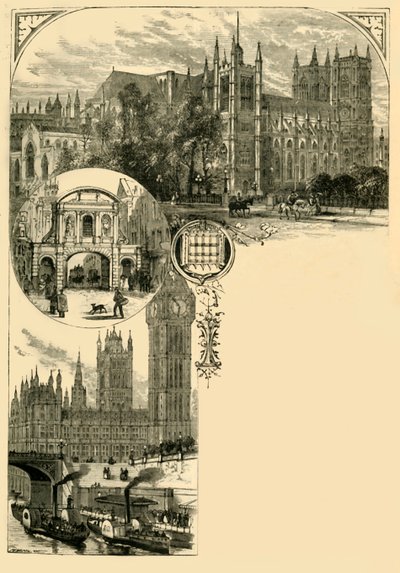 लंडन। वेस्टमिंस्टर और पश्चिमी उपनगर, 1881। द्वारा अज्ञात