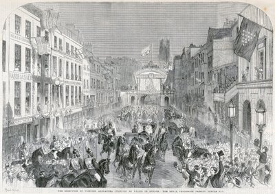 राजकुमारी एलेक्जेंड्रा का लंदन में स्वागत, 1863 द्वारा अज्ञात
