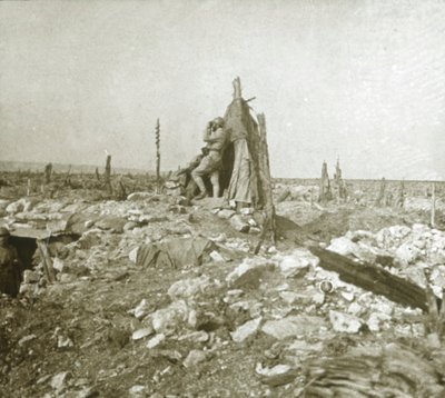 लुक-आउट पोस्ट, फोर्ट वाक्स, उत्तरी फ्रांस, c1914-c1918 द्वारा अज्ञात