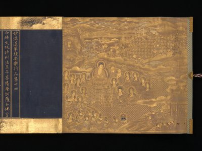 लोटस सूत्र, अध्याय 12 और 14, सीए। 1667। द्वारा अज्ञात