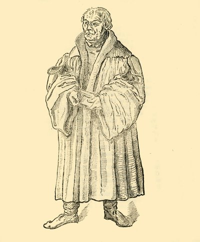 लूथर प्रीचिंग, c1500-1520, 1890। द्वारा अज्ञात