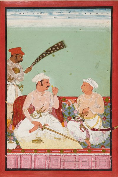 दरबारियों के साथ महाराव रतन सिंह, सी 1670 द्वारा अज्ञात
