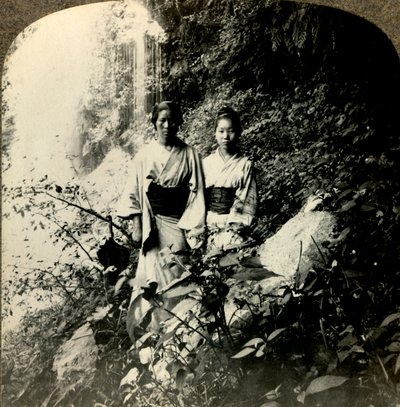 कोइजोकु झरने के नीचे उगते सूरज की भूमि के मैदान ..., c1900। । द्वारा अज्ञात