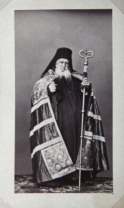Makarios, माउंट एथोस, ग्रीस के सेंट पैंटीलेमोन मठ के आर्कबिशप, 1870 के दशक में द्वारा अज्ञात