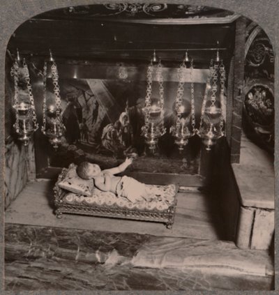 मैंग ऑफ क्राइस्ट, चर्च ऑफ नेटिविटी, बेथलहम, c1900 द्वारा अज्ञात