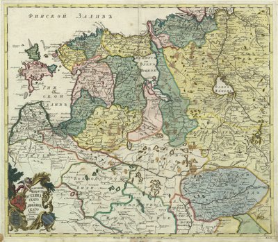 एस्टोनिया और लिवोनिया का नक्शा, 1745 द्वारा अज्ञात