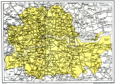लंदन का नक्शा, 1924-1926 द्वारा अज्ञात
