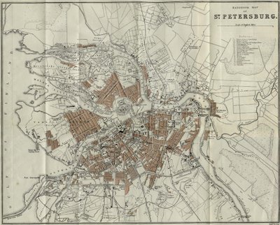 पीटर्सबर्ग का नक्शा, 1893 द्वारा अज्ञात