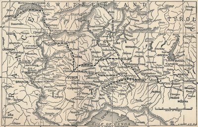 मारेंगो अभियान का नक्शा, 1800, 1896 द्वारा अज्ञात