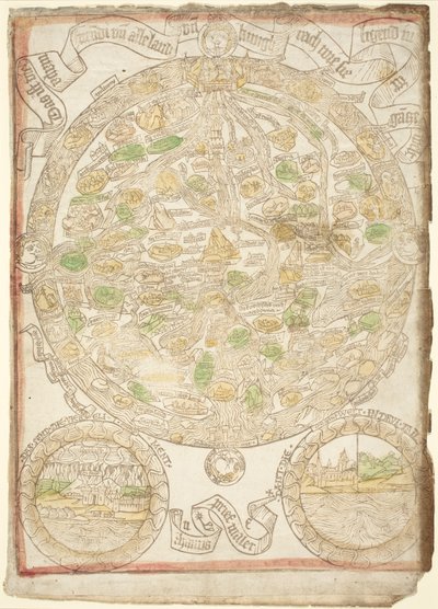 विश्व का मानचित्र, सी. 1480. द्वारा अज्ञात
